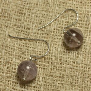 925 Silver and Lavender Amethyst Earrings 10mm